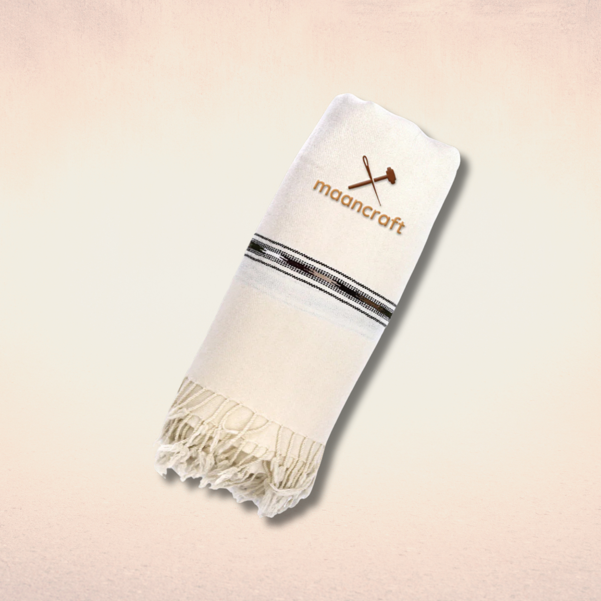 Premium wool Shawl Off White