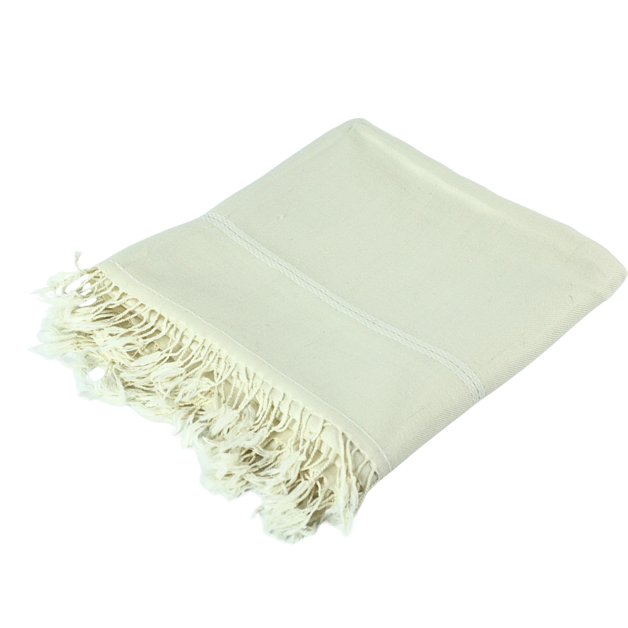 Pemium white wool shawl