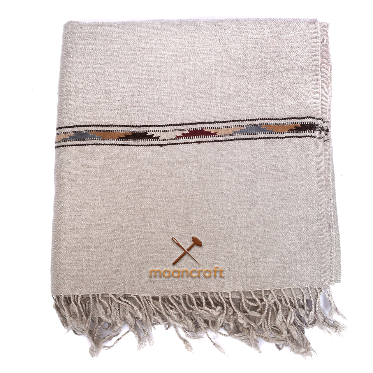 Swati Wool Shawl Gray