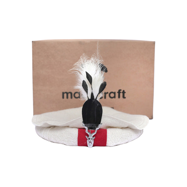 Chitrali wool Markhor Pakol  - off white