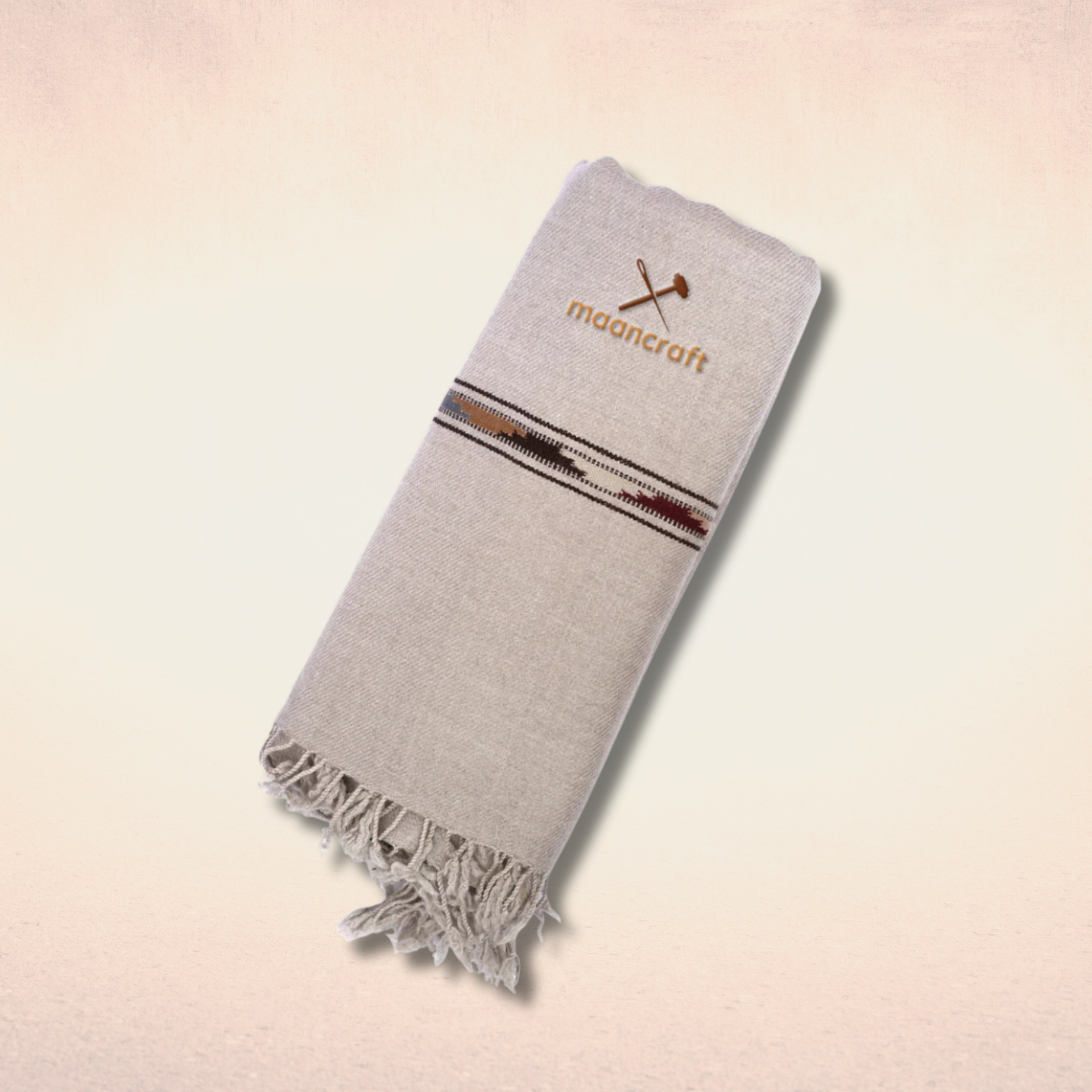 Swati Wool Shawl Gray