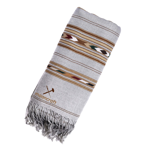 Australian wool shawl - Gray