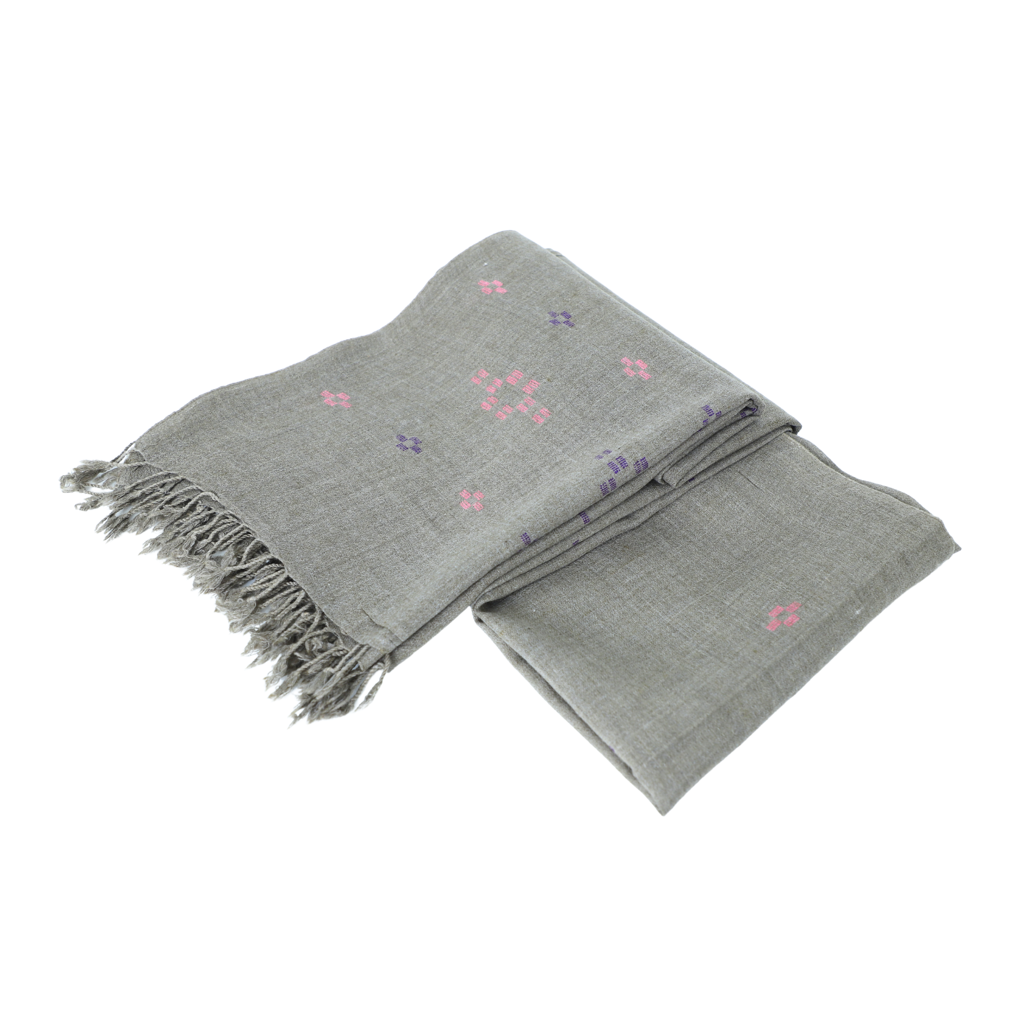 khaadi shawl - Aish theme with Pink and Blue design