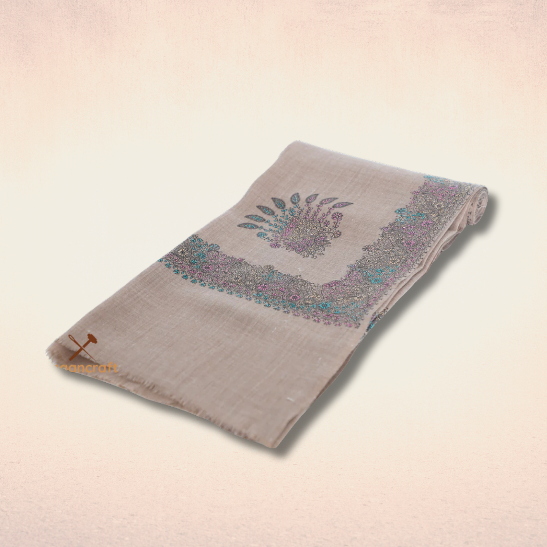 Islampur shetoosh shawl - Broad border