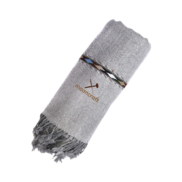 lambs wool shawl - Gray