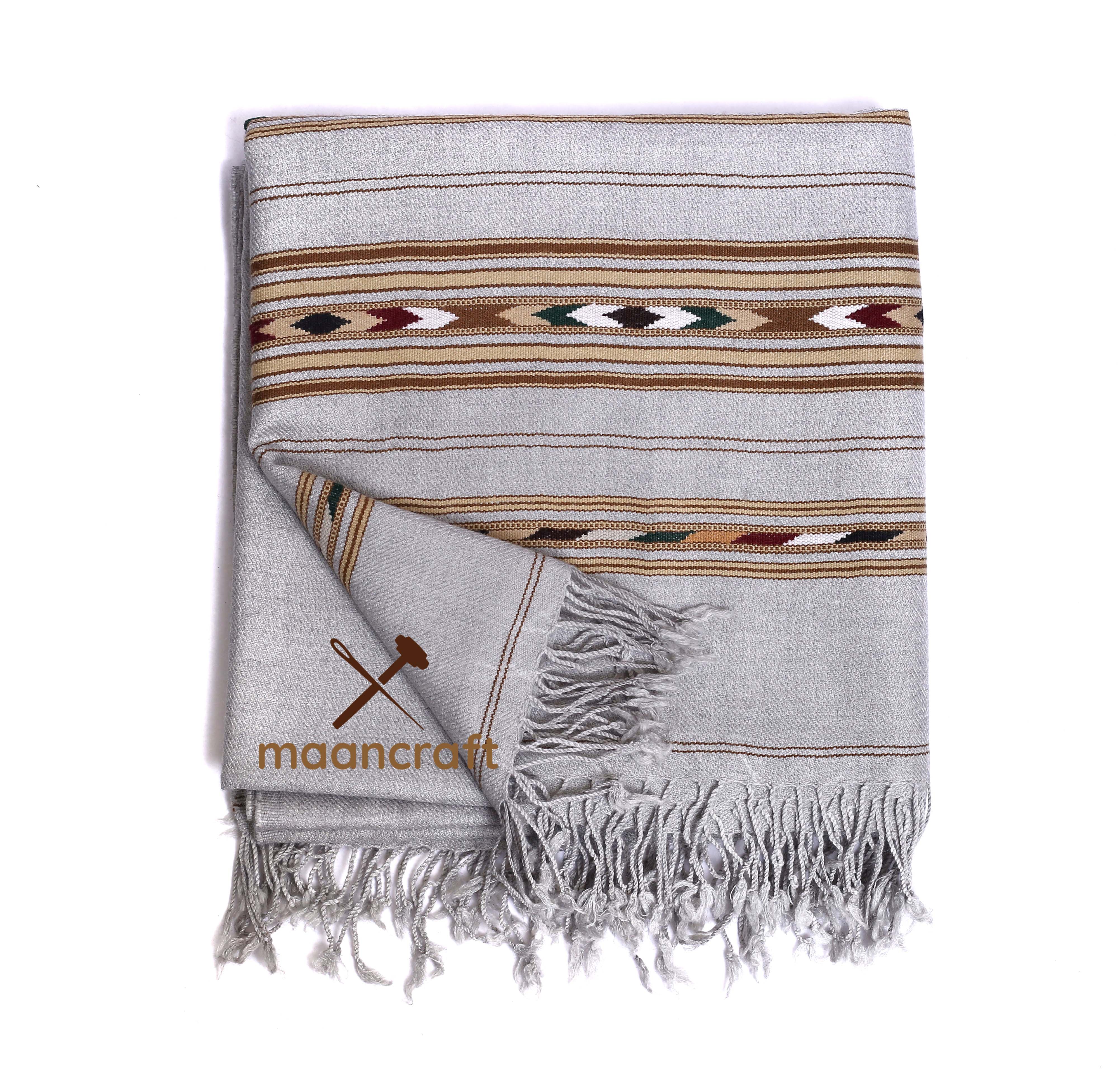 Australian wool shawl - Gray